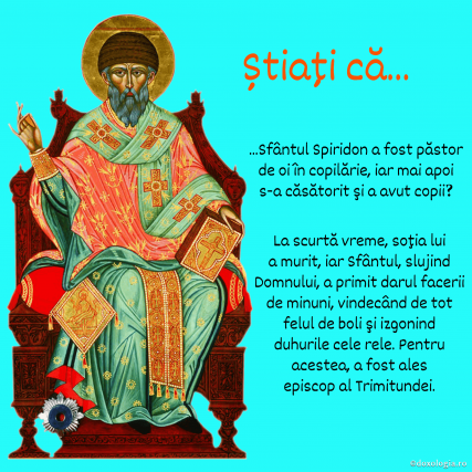 Știați că Sfântul Spiridon a fost păstor de oi în copilărie?