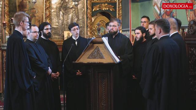 (Video) Corul Psaltic „Sfântul Ioan Damaschin” - Slavă la Duminica Stâlpărilor, Stihirile de seară, glas 6