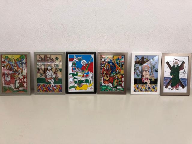 Atelier de pictură pe sticlă în Parohia „Nașterea Domnului” din München