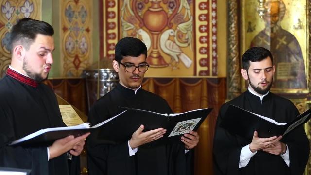 (Video) Grupul Psaltic „Andrei Șaguna” (Sibiu) - „Astăzi harul Sfântului Duh...” - Slava de la Stihoavna Vecerniei Intrării Domnului în Ierusalim
