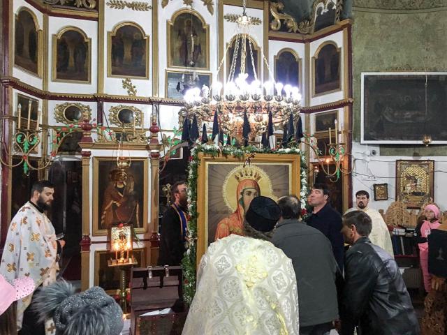 Procesiune de Florii în Parohia Crasnaleuca din Protopopiatul Săveni