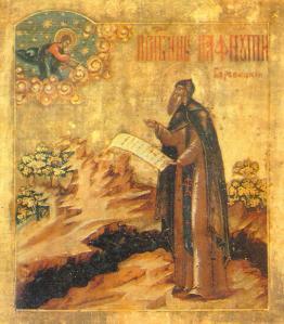 Viața Sfântului Cuvios Pafnutie, Egumenul Mănăstirii Borov