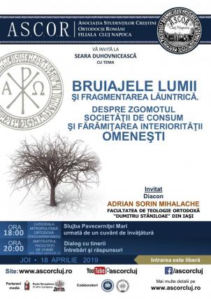 „Despre zgomotul societății de consum și fărâmițarea interiorității omenești” la Cluj