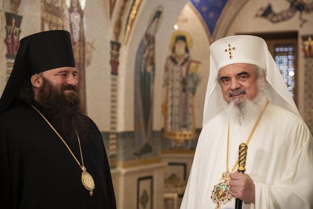 Stareţul uneia dintre cele mai mari Lavre din Rusia, în vizită la Patriarhul României