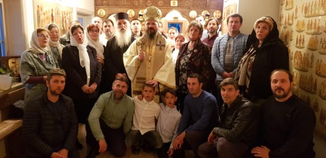 Părintele Damaschin Grigoriatul i-a vizitat pe românii din Suedia