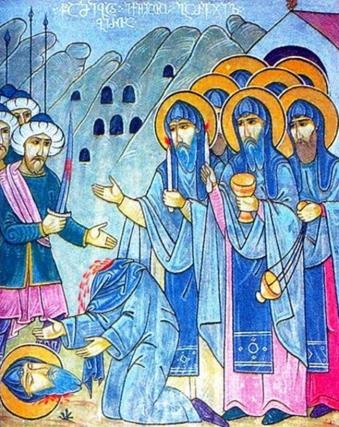 Martiriul celor șase mii de mucenici de la Mănăstirea Sfântul David Gareji, Georgia