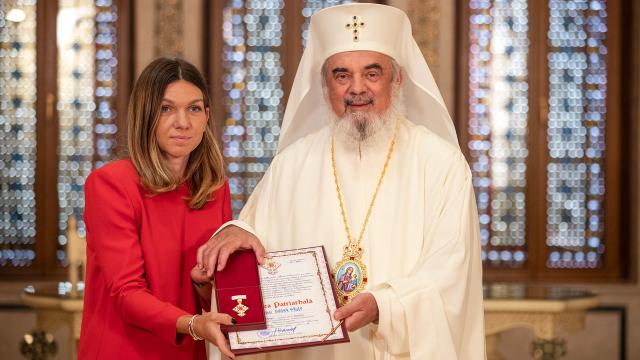 Simona Halep a primit Ordinul „Crucea Patriarhală” pentru mireni