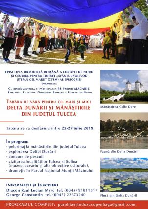 Episcopia Europei de Nord organizează o tabără de vară pentru cei mari și cei mici, în Dobrogea și Delta Dunării