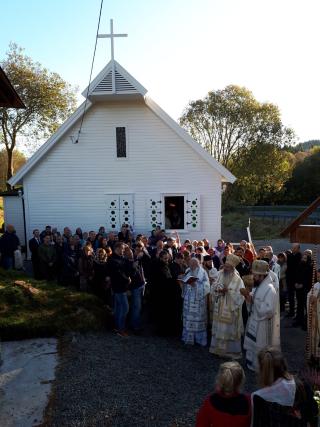 Înaltpreasfințitul Părinte Teofan a participat la sfințirea primei biserici ortodoxe românești din Regatul Norvegiei