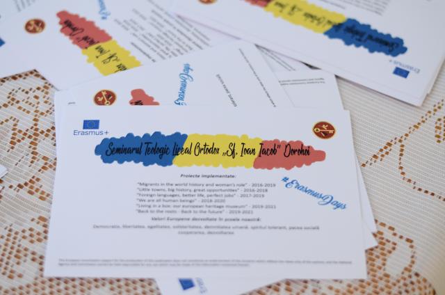 Noi proiecte Erasmus+ lansate la Seminarul Teologic Liceal Ortodox „Sfântul Ioan Iacob” Dorohoi
