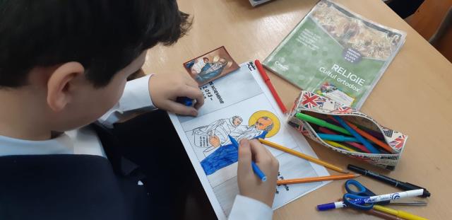 Viața Sfântului Stelian, prezentată elevilor Școlii Gimnaziale „Daniela Cuciuc” din Piatra Neamț
