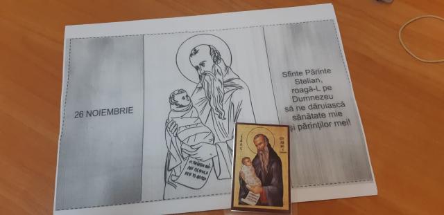 Viața Sfântului Stelian, prezentată elevilor Școlii Gimnaziale „Daniela Cuciuc” din Piatra Neamț