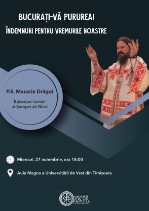 PS Macarie al Europei de Nord le va vorbi studenților din Timișoara