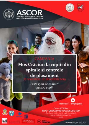 Campania caritabilă ASCOR Iași, susținută de parohiile din Iași