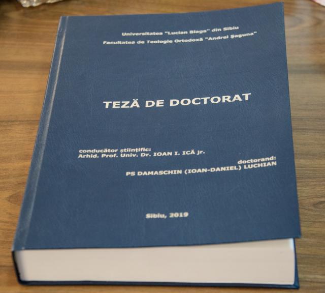 PS Părinte Damaschin Dorneanul și-a susținut teza de doctorat: 692 de pagini și 3342 note bibliografice