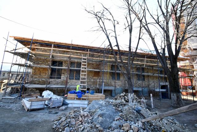 Lucrări de reabilitare la ansamblul Mănăstirii Frumoasa din Iaşi
