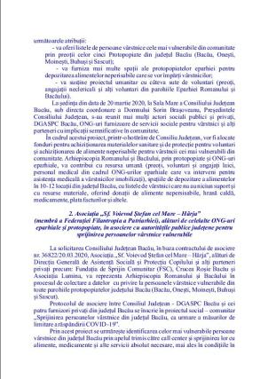 Mulțumire în liturghie pentru viața primită în dar