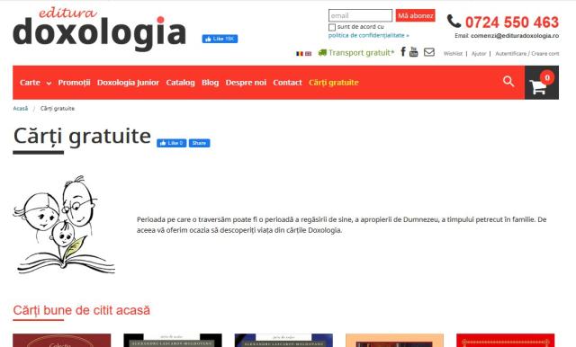 „Bibliotecă” digitală gratuită, oferită cititorilor de Editura Doxologia