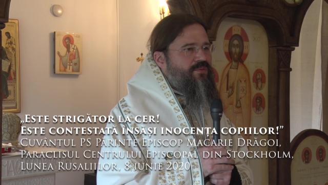 (Video) „Este strigător la cer! Este contestată însăși inocența copiilor!” – PS Macarie