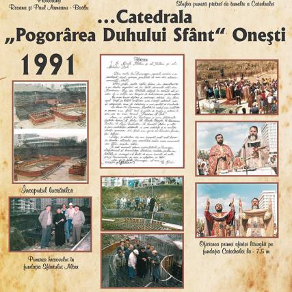 Trei decenii de la punerea pietrei de temelie a catedralei din Oneşti