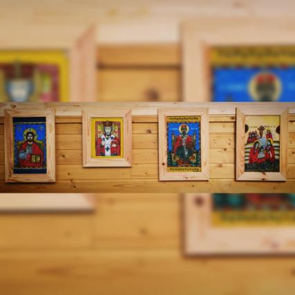 Atelier de icoane pe sticlă și expoziție în parohia Torrent, Spania