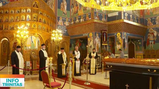 Acad. Emilian Popescu a fost depus în Biserica „Sfânta Vineri”