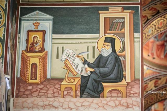pictură cu Sfântul Nectarie de Eghina