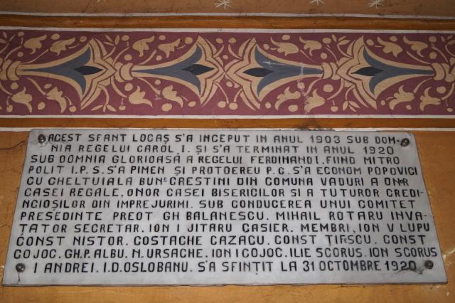 Tradiție și continuitate: Biserica „Nașterea Sfântului Ioan Botezătorul” din Vaduri împlinește 100 de ani