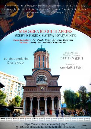 O nouă conferință a Cercului de istorie bisericească „Arhiereu Narcis Crețulescu”