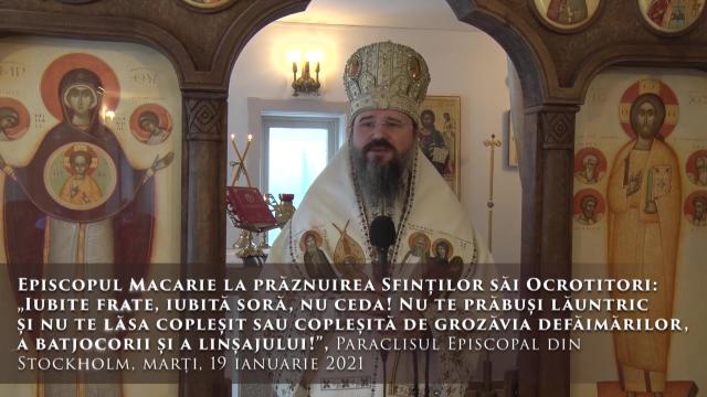 (Video) „Iubite frate, iubită soră, nu ceda! Nu te prăbuși lăuntric și nu te lăsa copleșit sau copleșită de grozăvia defăimărilor” – PS Macarie