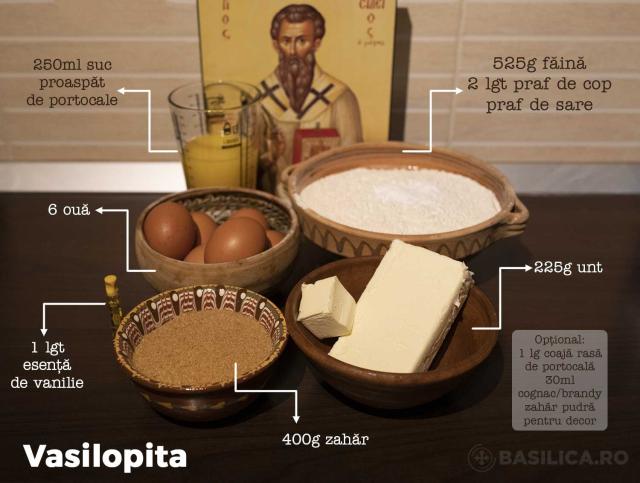 O tradiție grecească: Vasilopita, prăjitura Sfântului Vasile cel Mare
