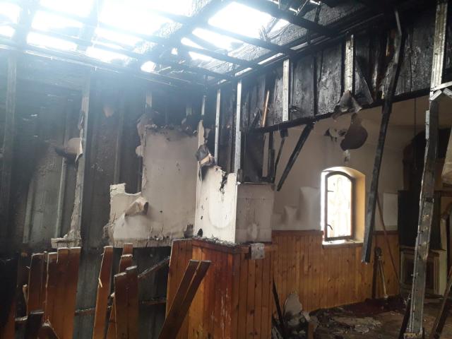 În localitatea Tudor Vladimirescu se va zidi o nouă biserică în locul celei arse