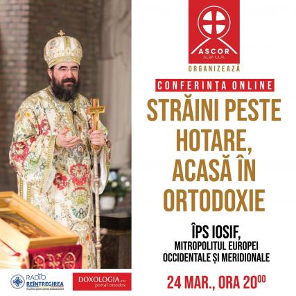 Mitropolitul Iosif, invitatul ASCOR Alba Iulia în cadrul primei conferințe din Postul Mare