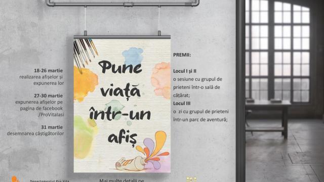 Pro Vita Iași te invită să desenezi viața într-un afiș