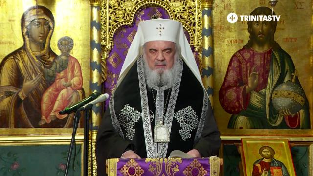 (Video) Predica Părintelui Patriarh Daniel în prima zi din Postul Mare (Canonul cel Mare)