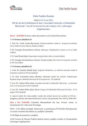 Eveniment dedicat psalților, la Iași: „Zilele Psalților Români”