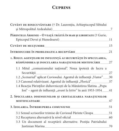 Volum dedicat părintelui Arsenie Boca la Editura Andreiana –  „Chipul Cuviosului Părinte Arsenie Boca. Premisele unei dezbateri pentru canonizare”