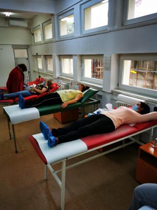 Enoriașii Parohiei Stănișești, Protoieria Sascut, au donat sânge