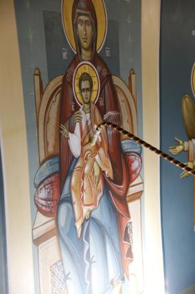 Pictura bisericii din curtea Spitalului Clinic „Dr. C. I. Parhon” ‒ Iași, sfințită de PS Părinte Nichifor Botoșăneanul