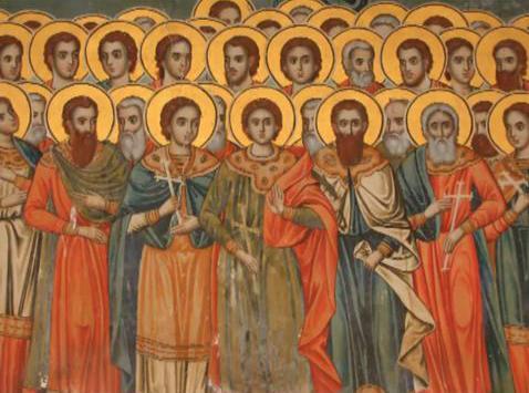 Troparul Sfinților 45 de Mucenici din Nicopolea Armeniei