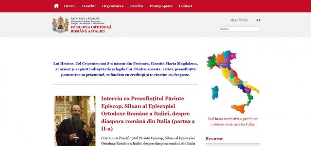 Episcopia Italiei are un site nou