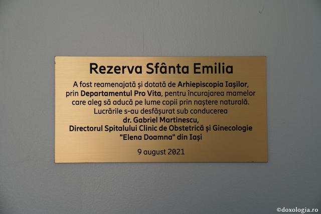 Parteneriat inedit între Spitalul Elena Doamna și Arhiepiscopia Iașilor: IPS Teofan a sfințit o rezervă dedicată nașterilor naturale