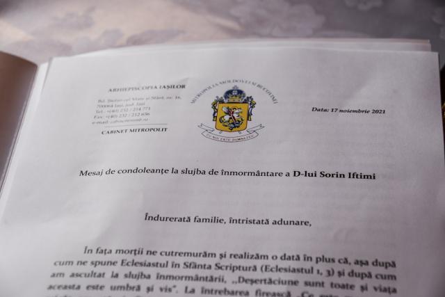 Reputatul istoric Sorin Iftimi a fost înmormântat la Iași: „Avea o permanentă disponibilitate de a ajuta, o generozitate debordantă”