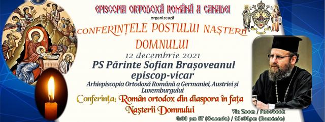 „Român ortodox în diaspora în fața Nașterii Domnului” – conferință organizată de Episcopia Ortodoxă Română a Canadei