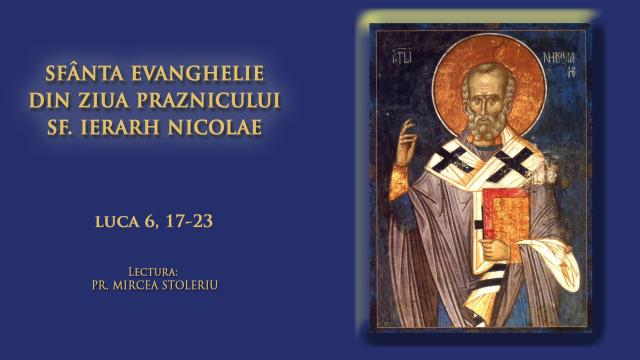 (Audio) Sfânta Evanghelie din ziua Praznicului Sfântului Ierarh Nicolae, Arhiepiscopul Mirelor Lichiei - 6 Decembrie
