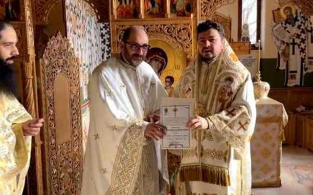 PS Veniamin i-a acordat Preotului Constantin Necula „Crucea Sfântul Ierarh Dionisie Erhan”