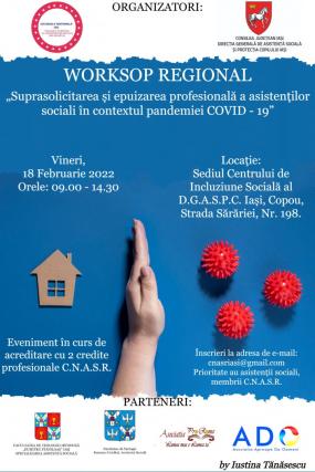 Workshop regional organizat de Colegiul Asistenților Sociali din România Iași