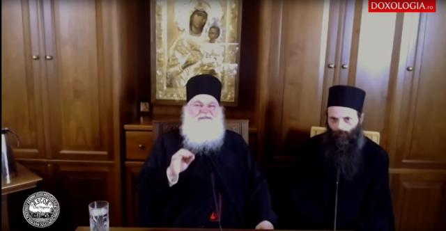 (Video) Starețul Efrem Vatopedinul - Sinaxă online din Sfântul Munte Athos
