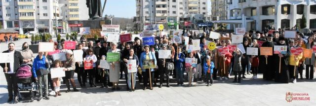 Marșul pentru viață 2022 marcat în Episcopia Hușilor