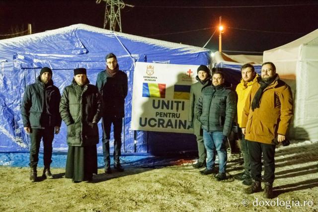 Clericii din Huși, alături de ucraineni: Puncte de ajutor la tabăra pentru refugiați din oraș și la vama Albița
